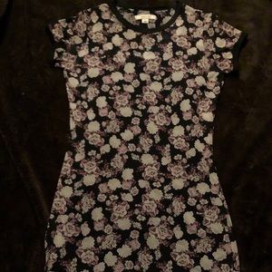 Floral t shirt dress